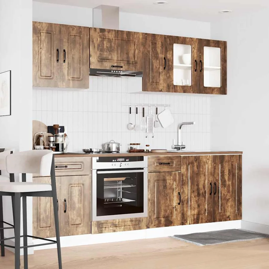 Ensemble d'armoires de cuisine 8 pcs Kalmar bois d'ingénierie - 3