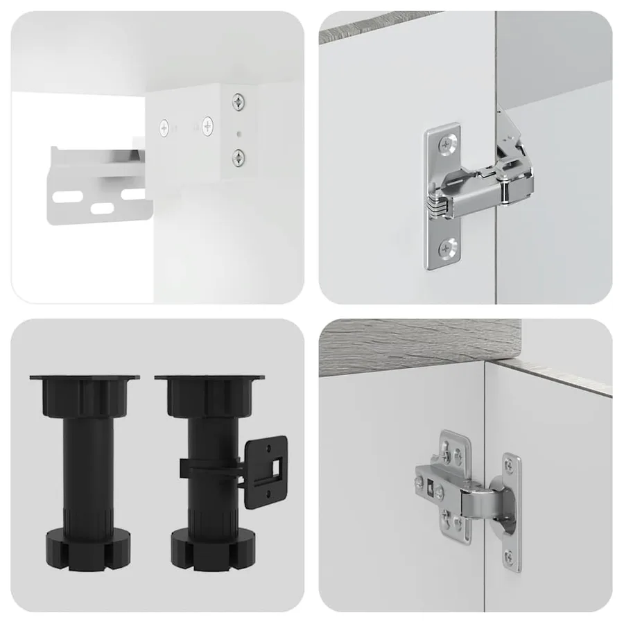 Ensemble d'armoires de cuisine 8 pcs Kalmar bois d'ingénierie - 7