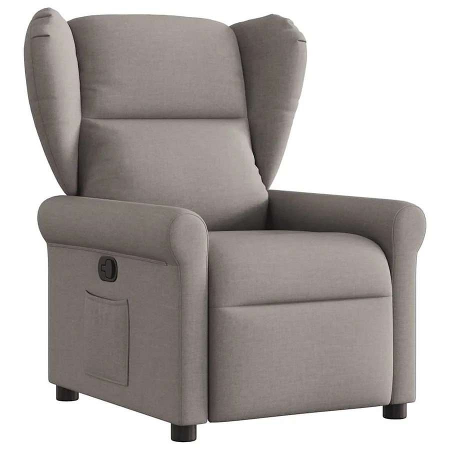 Fauteuil inclinable Taupe Tissu - 2