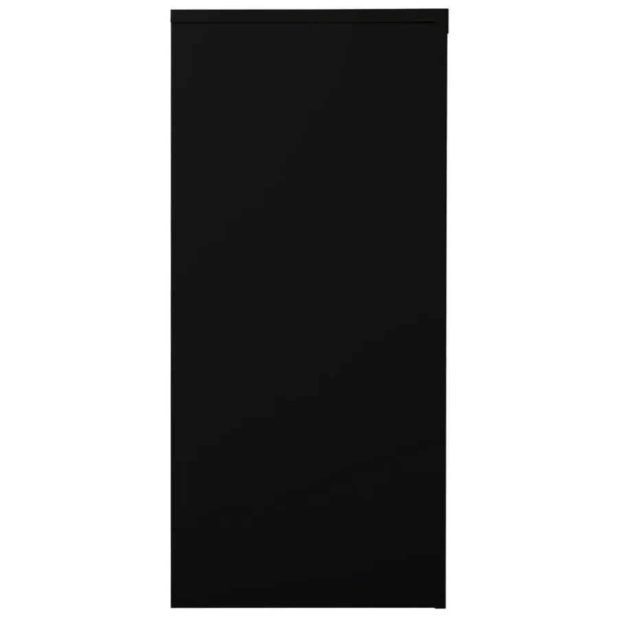 Armoire à portes coulissantes Noir 90x40x90 cm Acier - 3