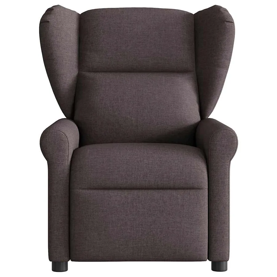 Fauteuil inclinable Marron foncé Tissu - 3