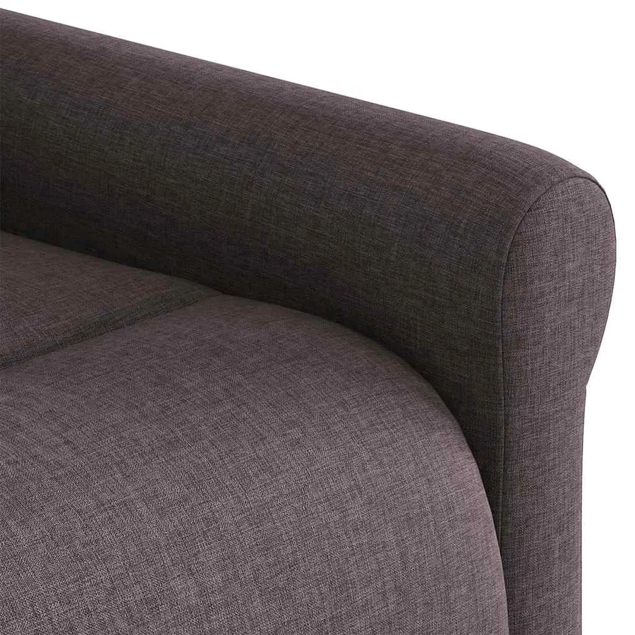 Fauteuil inclinable Marron foncé Tissu - 8