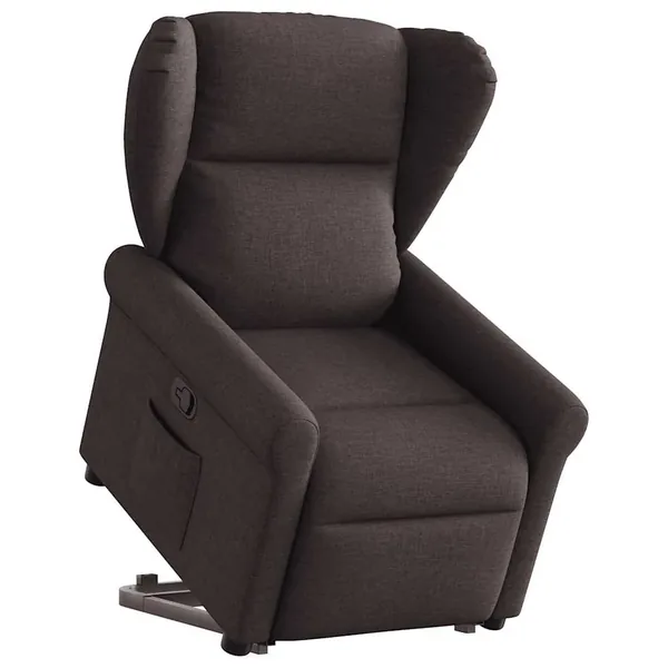 Fauteuil inclinable marron foncé tissu
