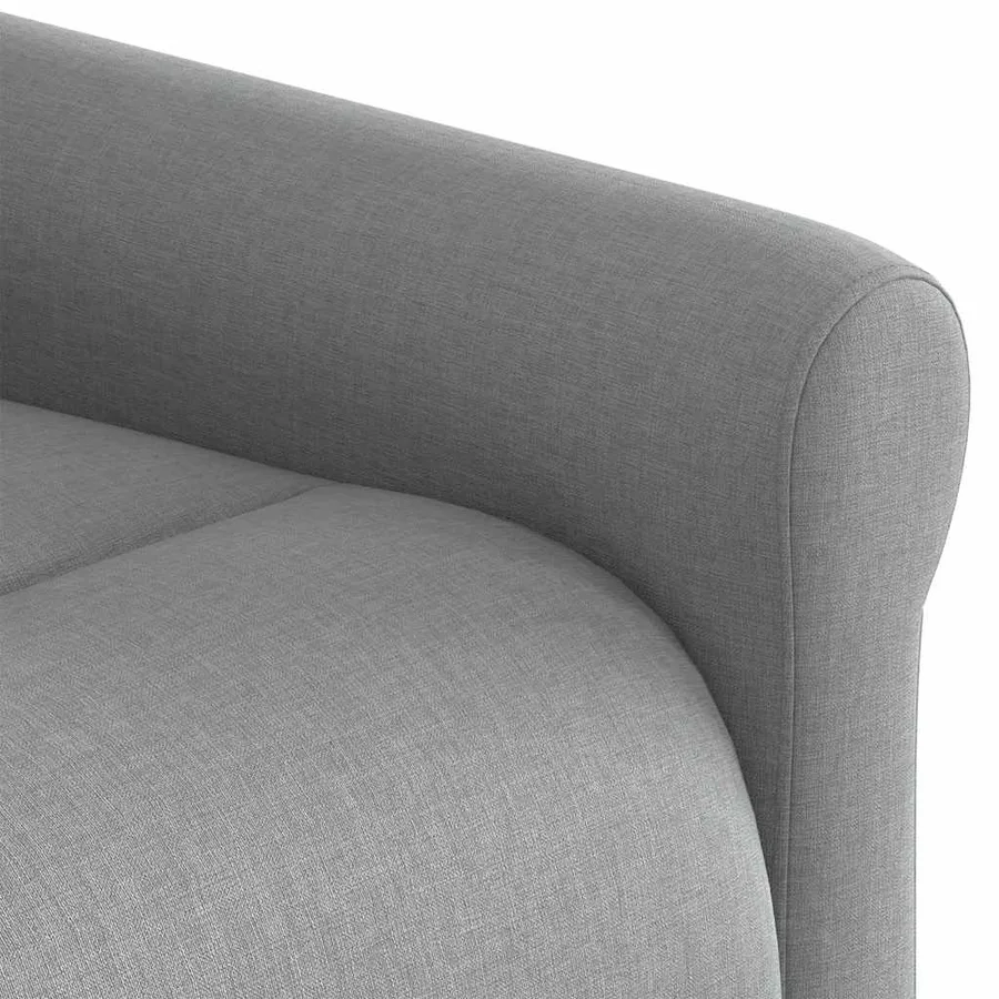 Fauteuil de massage inclinable électrique gris clair tissu - 11