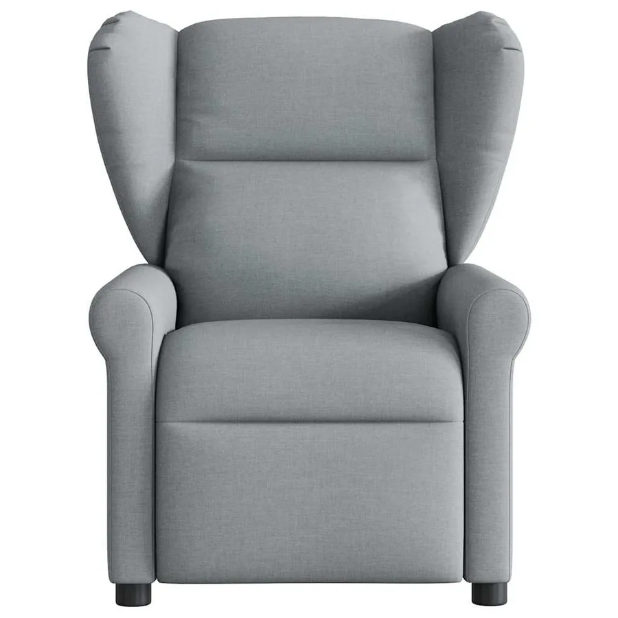 Fauteuil de massage inclinable électrique gris clair tissu - 4