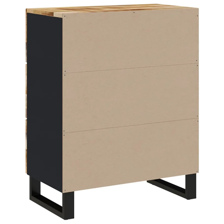 Buffets 2 pcs 60x33x75 cm Bois de manguier brut - 8
