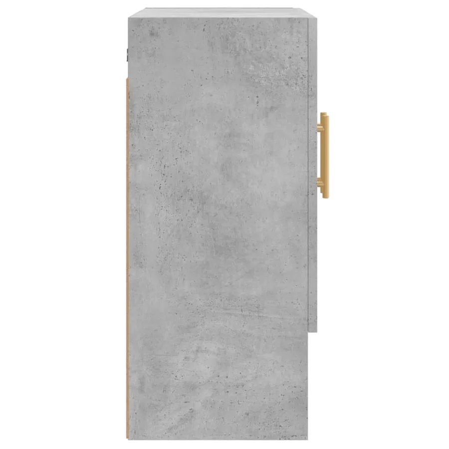 Armoire murale gris béton 60x31x70 cm bois d'ingénierie - 7