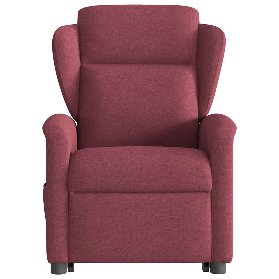 Fauteuil inclinable de massage électrique Rouge bordeaux Tissu - 5