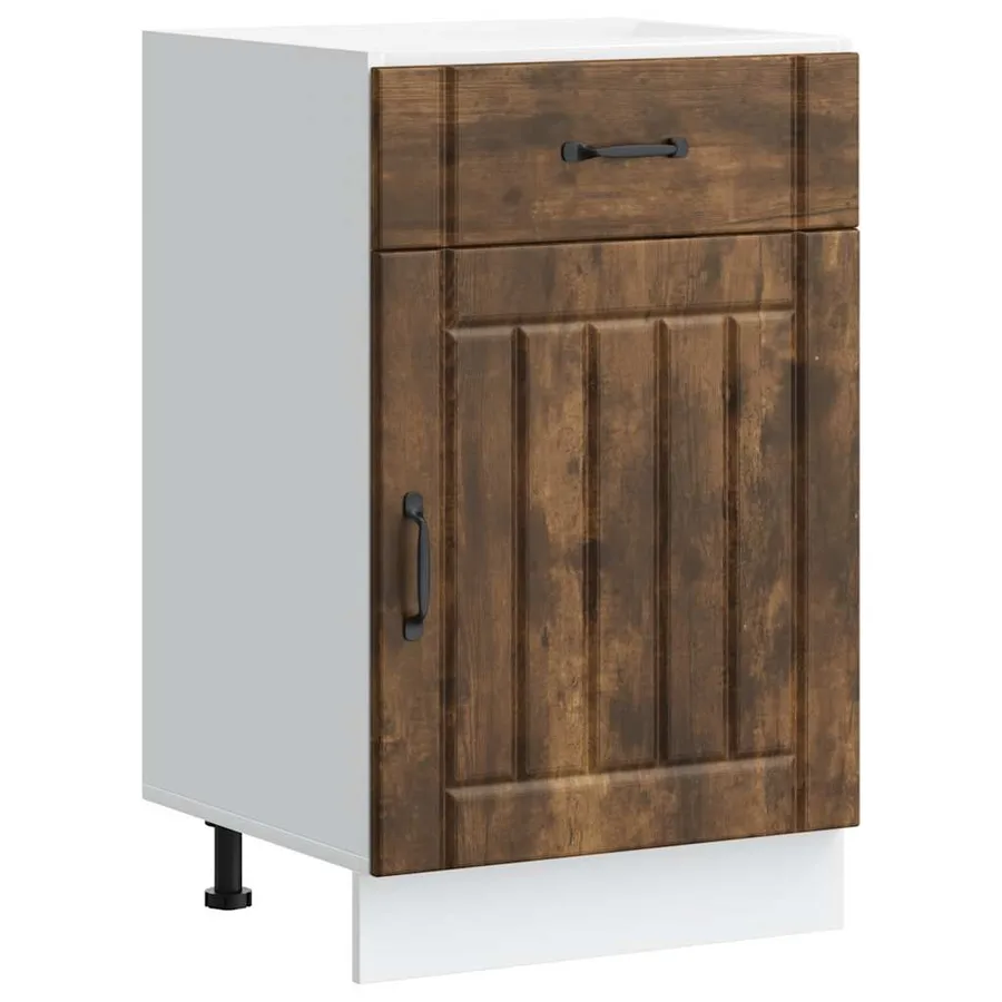 Armoire de cuisine Lucca chêne fumé bois ingénierie - 2
