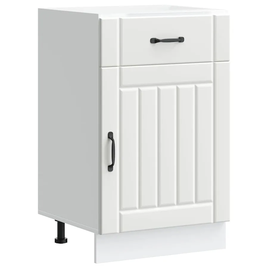 Armoire de cuisine Lucca blanc bois d'ingénierie - 2