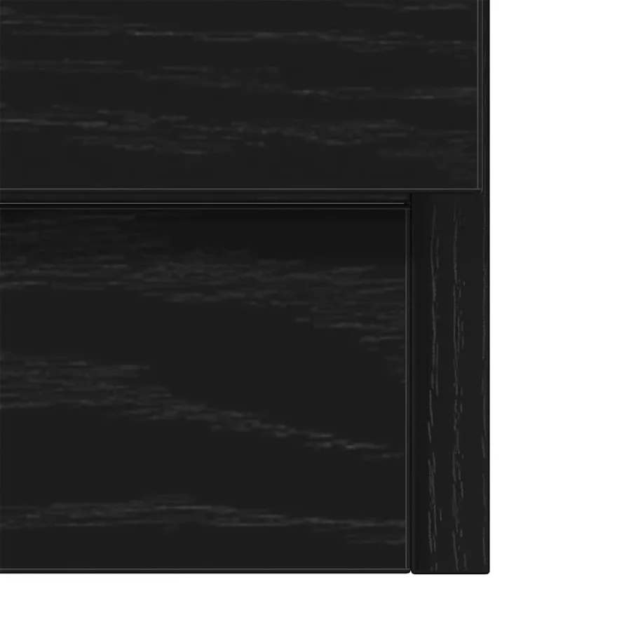 Armoire d'évier chêne noir 63x30x54 cm Bois d'ingénierie - 10