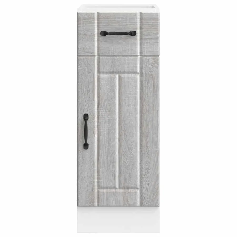 Armoire de cuisine Lucca sonoma gris bois ingénierie - 3