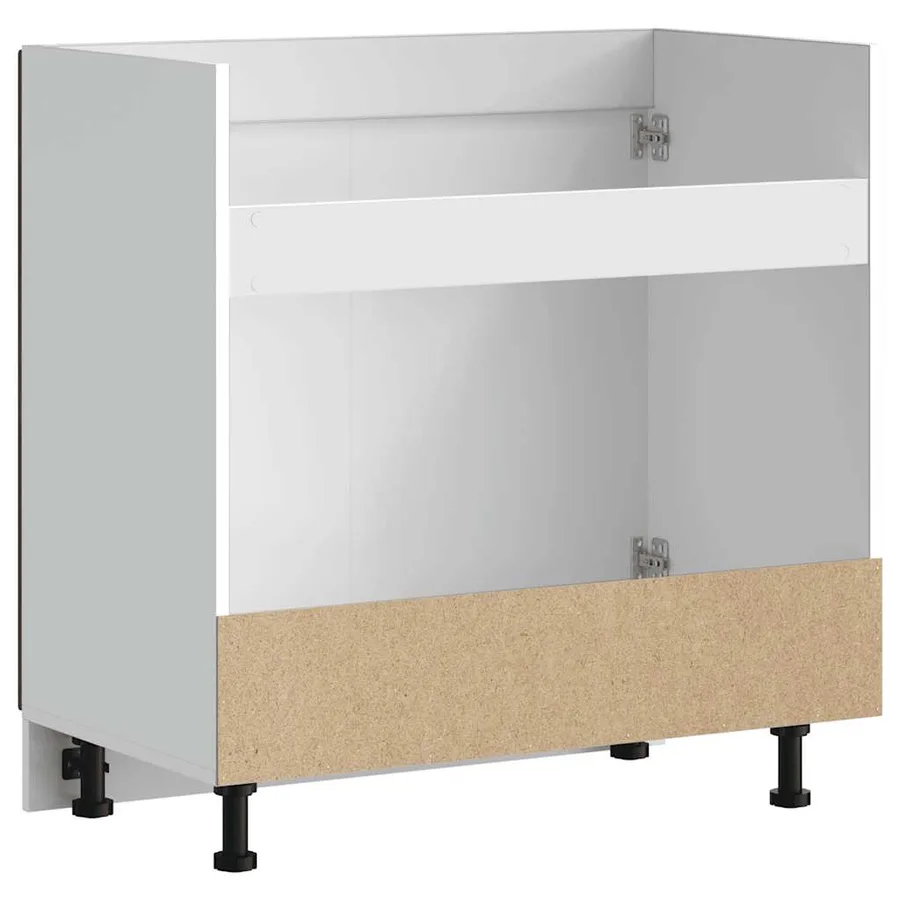 Meuble de base de lavabo Lucca chêne fumé bois d'ingénierie - 7