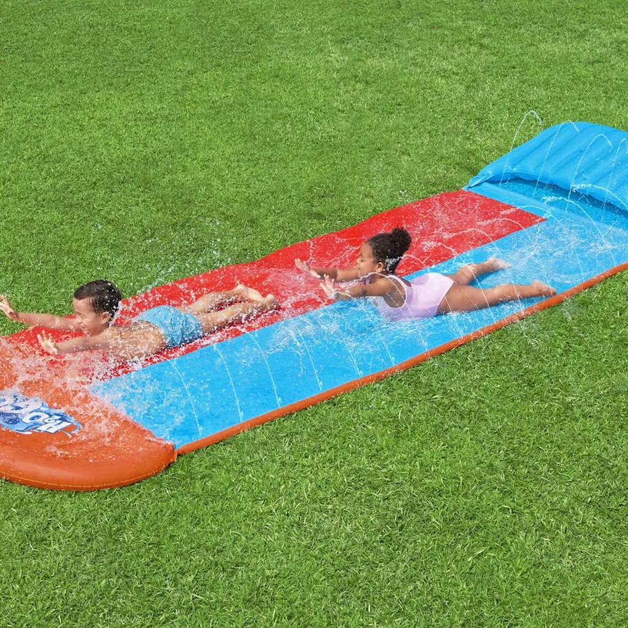 Bestway Toboggan aquatique H2OGO Tsunami Splash Ramp Toboggan double - 6