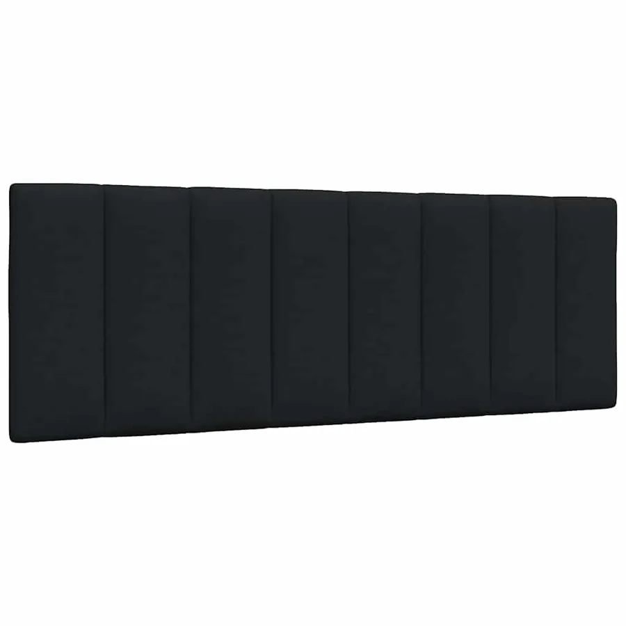 Coussin de tête de lit Hanko noir 140 cm tissu