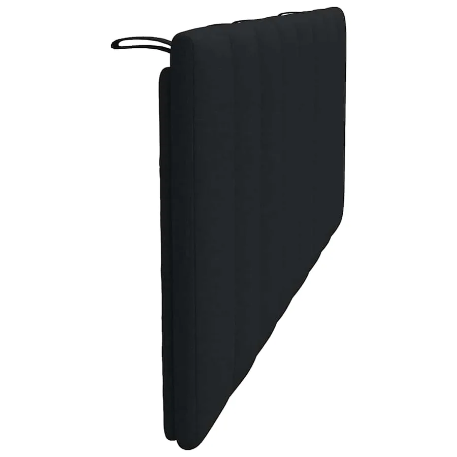 Coussin de tête de lit Hanko noir 140 cm tissu - 5