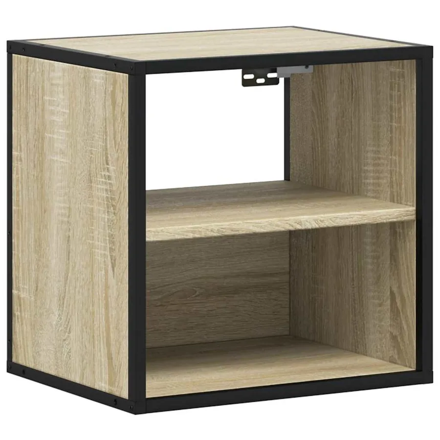 Tables de chevet murales 2 pcs chêne sonoma 40x31x39,5 cm - 6