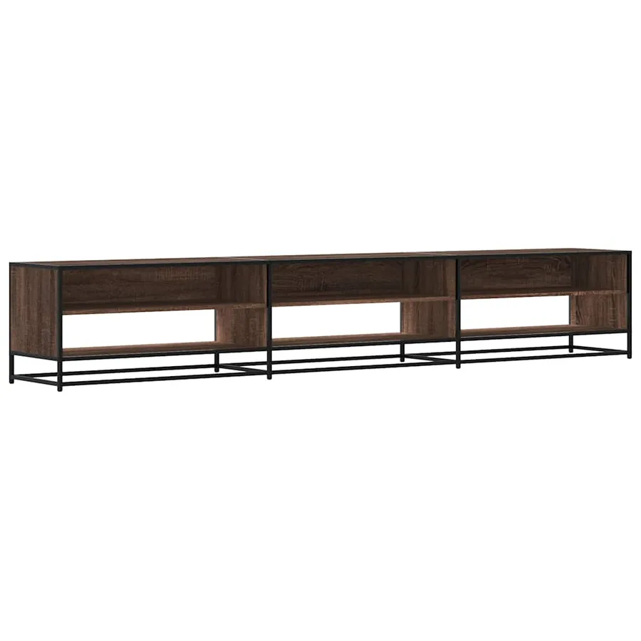 Meuble TV chêne marron 270x40x46 cm bois d'ingénierie - 2