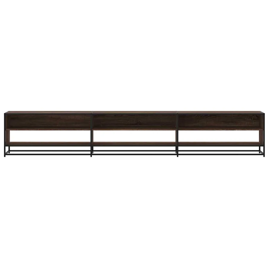 Meuble TV chêne marron 270x40x46 cm bois d'ingénierie - 4