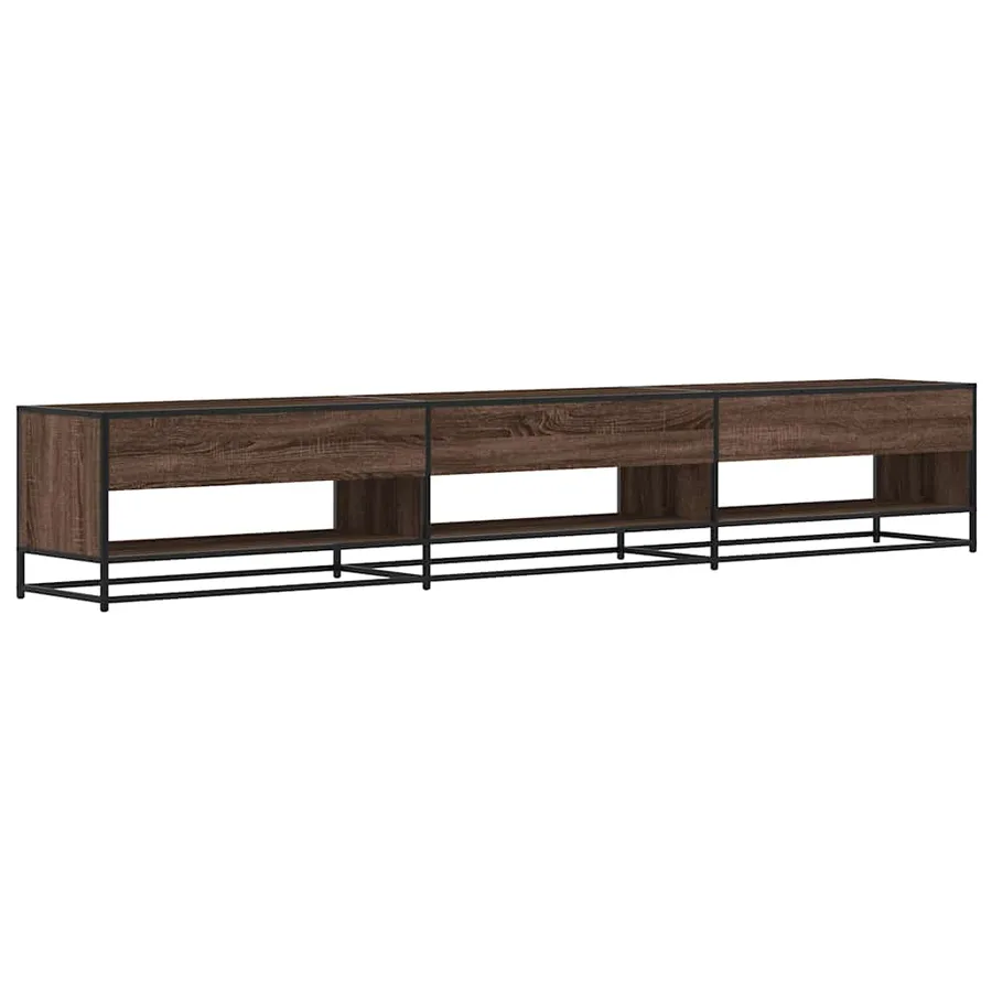 Meuble TV chêne marron 270x40x46 cm bois d'ingénierie - 5