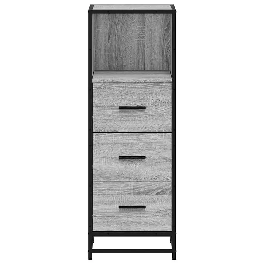 Armoire de salle de bain sonoma gris 35x37,5x100 cm - 5