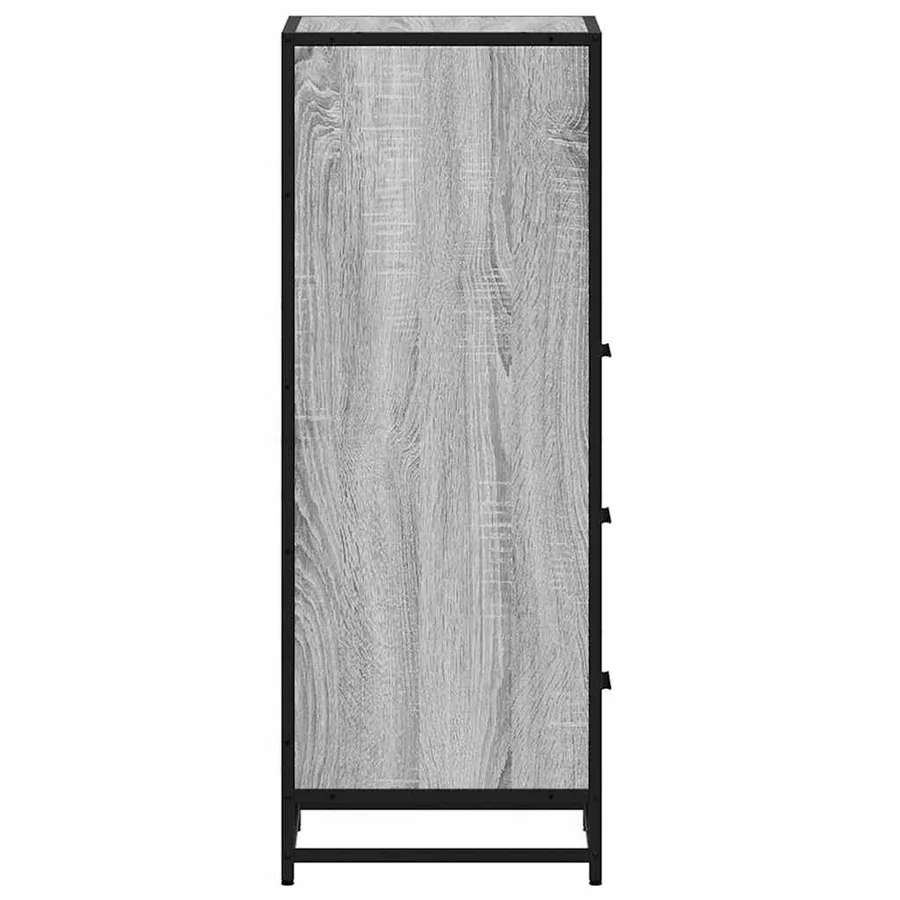 Armoire de salle de bain sonoma gris 35x37,5x100 cm - 7