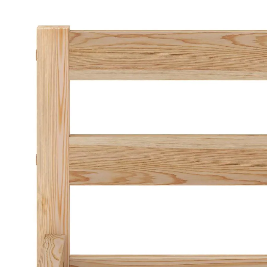 Cadre de lit sans matelas bois massif de pin 160x200 cm - 5