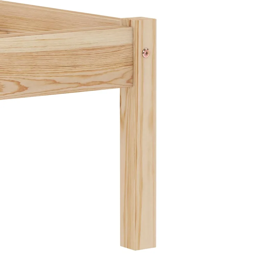 Cadre de lit sans matelas bois massif de pin 160x200 cm - 6