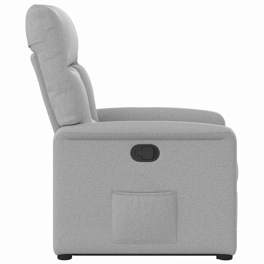 Fauteuil inclinable gris nuage tissu - 6