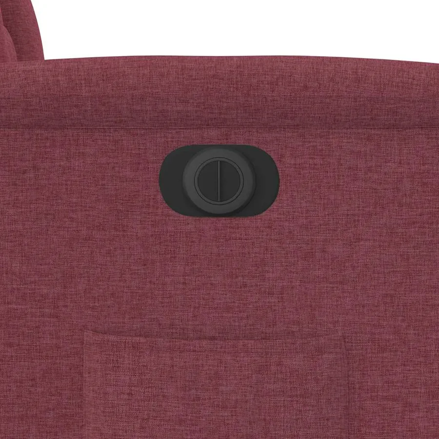 Fauteuil inclinable électrique Rouge bordeaux Tissu - 12