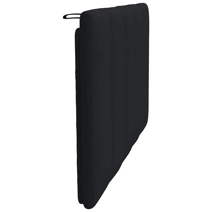 Coussin de tête de lit Hanko noir 90 cm tissu - 4