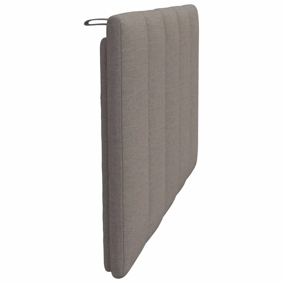 Coussin de tête de lit Hanko taupe 90 cm tissu - 5