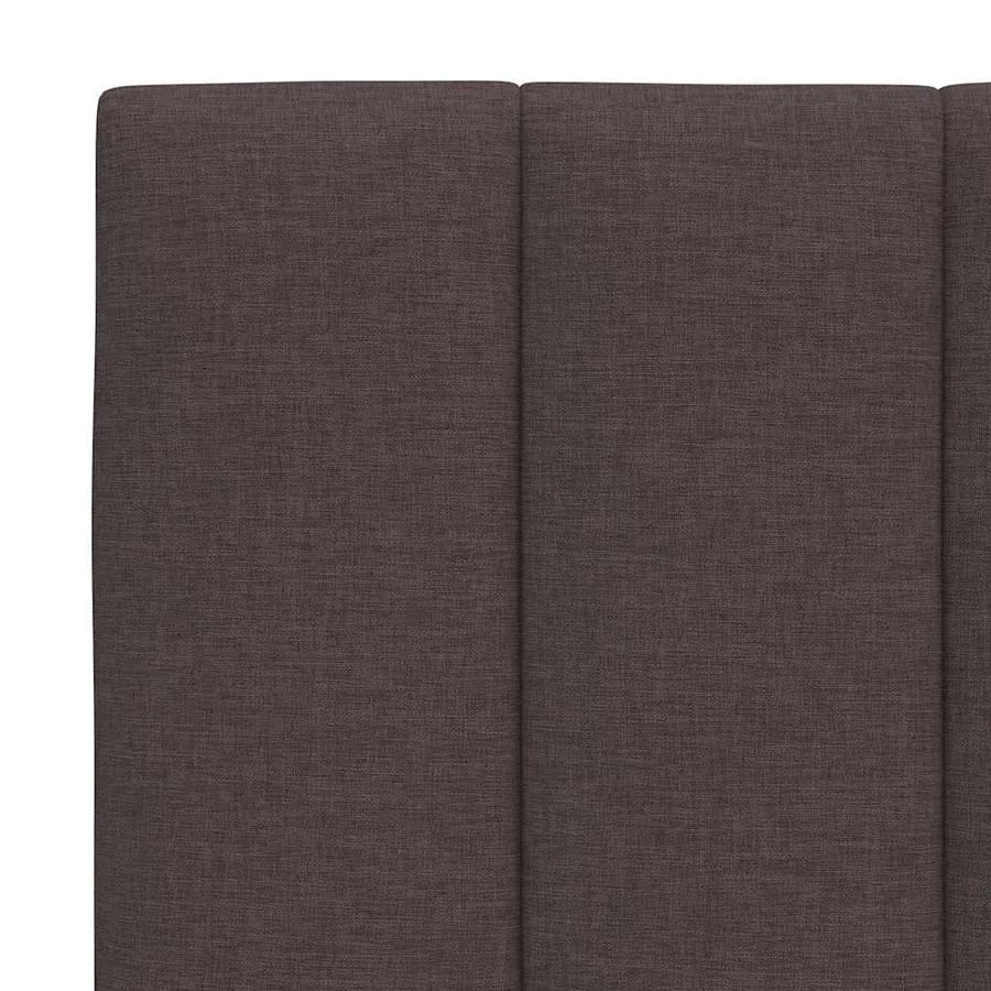 Coussin de tête de lit Hanko marron foncé 80 cm tissu - 7