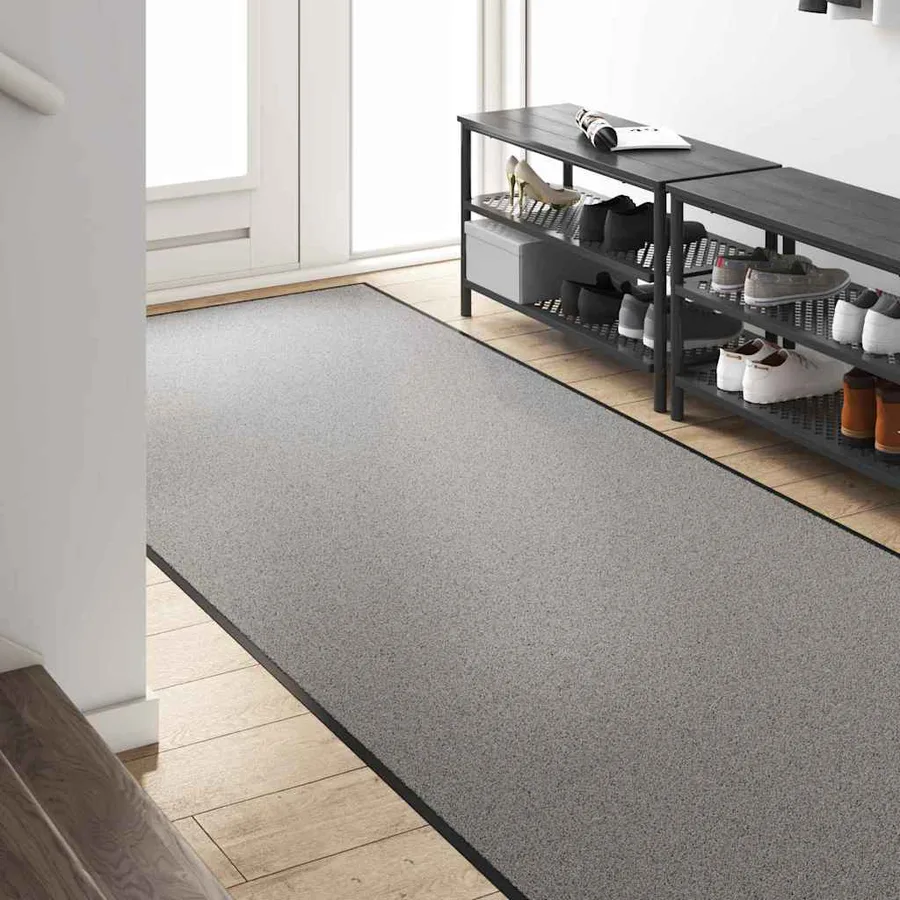 Tapis d'entrée Gris et Noir 120 x 400 cm 100% Polyamide - 3