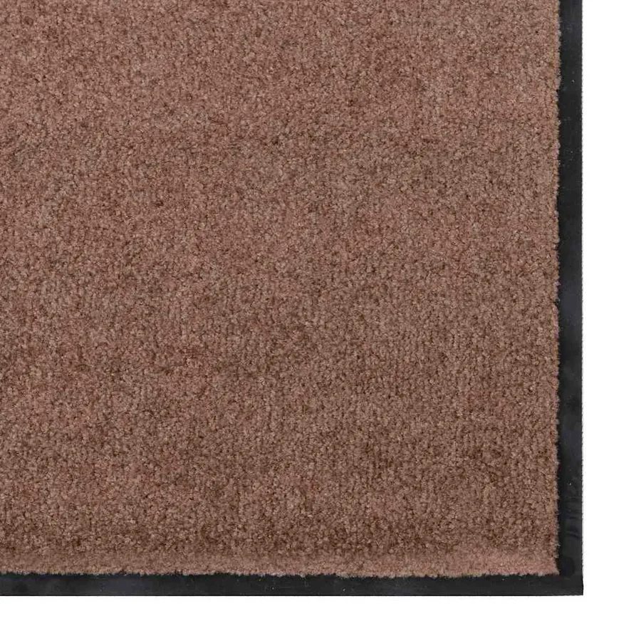 Tapis d'entrée Marron et Noir 120 x 300 cm 100% Polyamide - 4