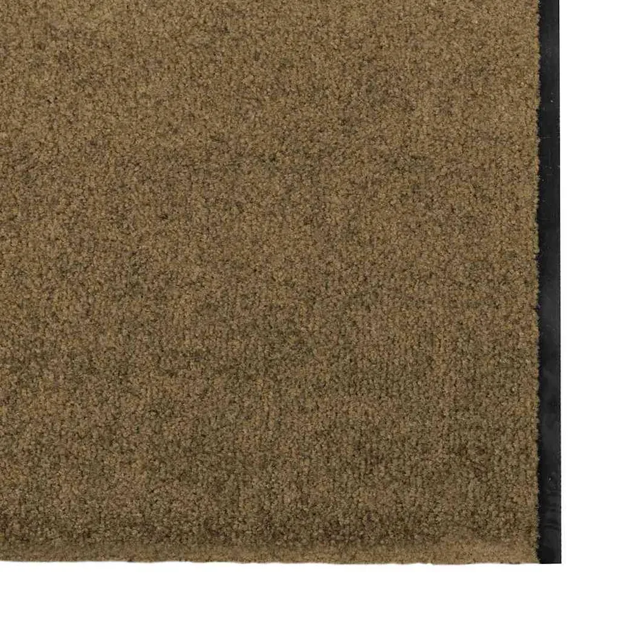 Tapis d'entrée Marron et Noir 120 x 350 cm Polyamide et PVC - 4