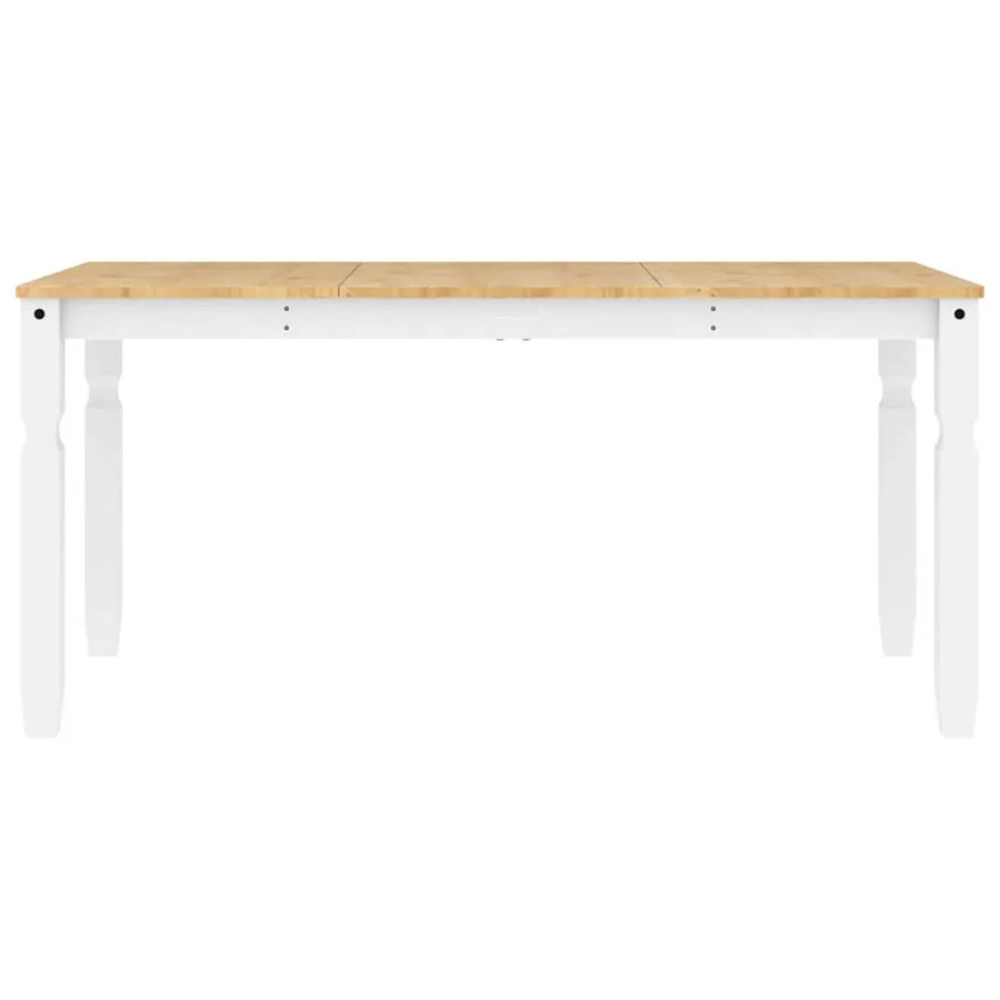 Ensemble à manger PANAMA 3 pcs blanc bois de pin massif - 9