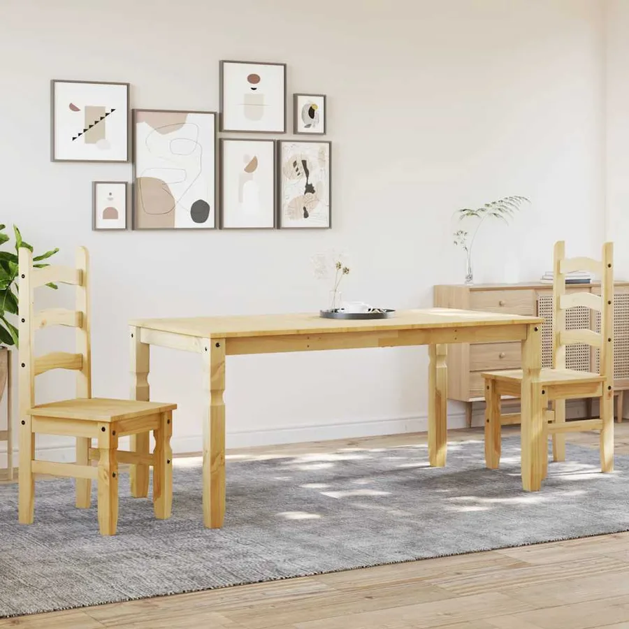 Ensemble à manger PANAMA 3 pcs bois de pin massif - 3
