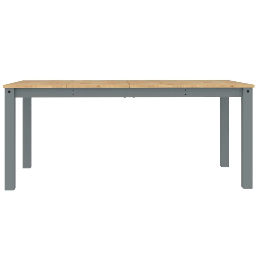 Ensemble à manger PANAMA 4 pcs gris bois de pin massif - 10