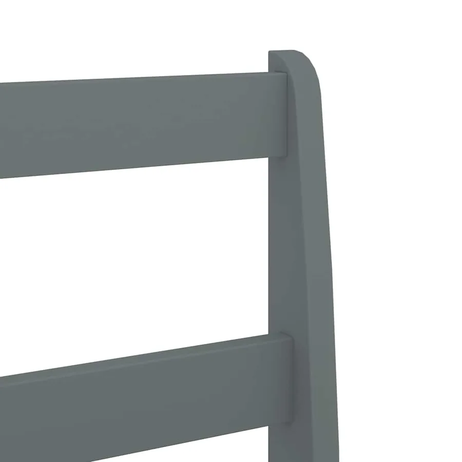Ensemble à manger PANAMA 4 pcs gris bois de pin massif - 12
