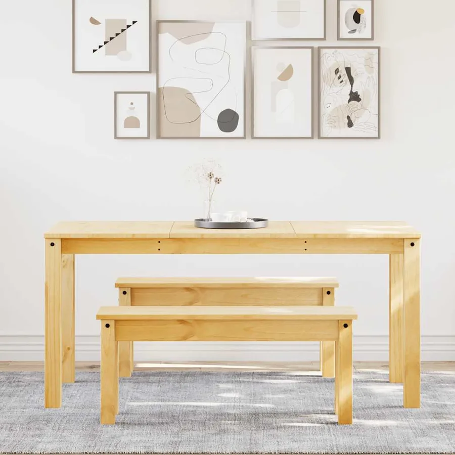 Ensemble à manger PANAMA 3 pcs bois de pin massif - 3