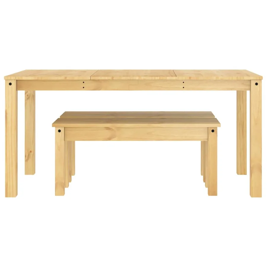Ensemble à manger PANAMA 3 pcs bois de pin massif - 7