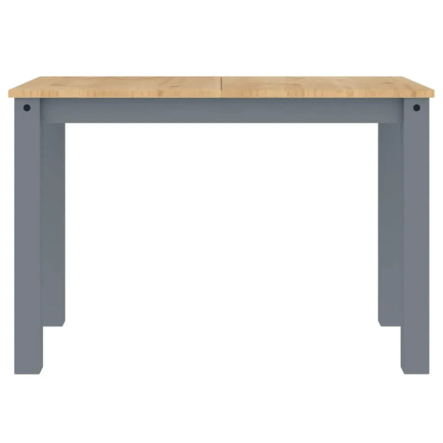 Ensemble à manger PANAMA 5 pcs gris bois de pin massif - 8