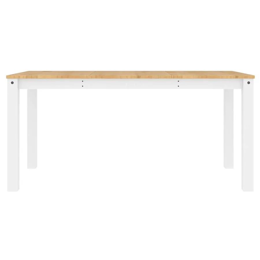 Ensemble à manger PANAMA 4 pcs blanc bois de pin massif - 11