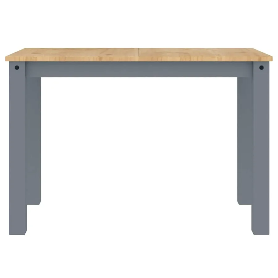 Ensemble à manger PANAMA 3 pcs gris bois de pin massif - 9