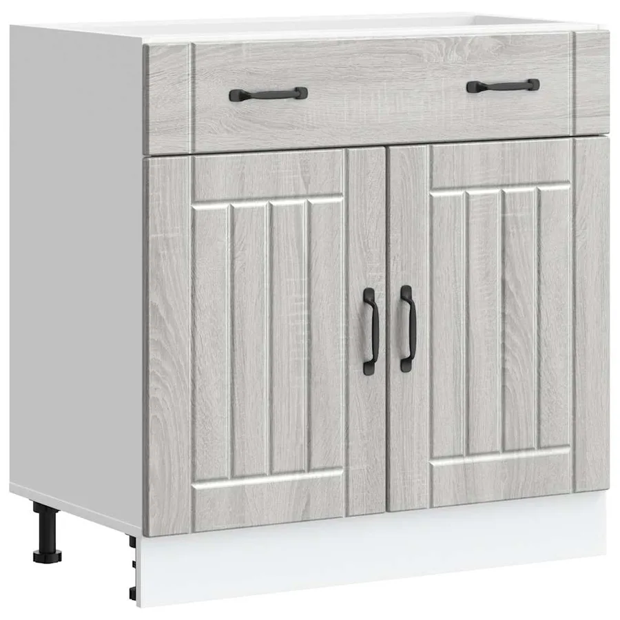 Armoire de cuisine Lucca sonoma gris bois ingénierie - 2
