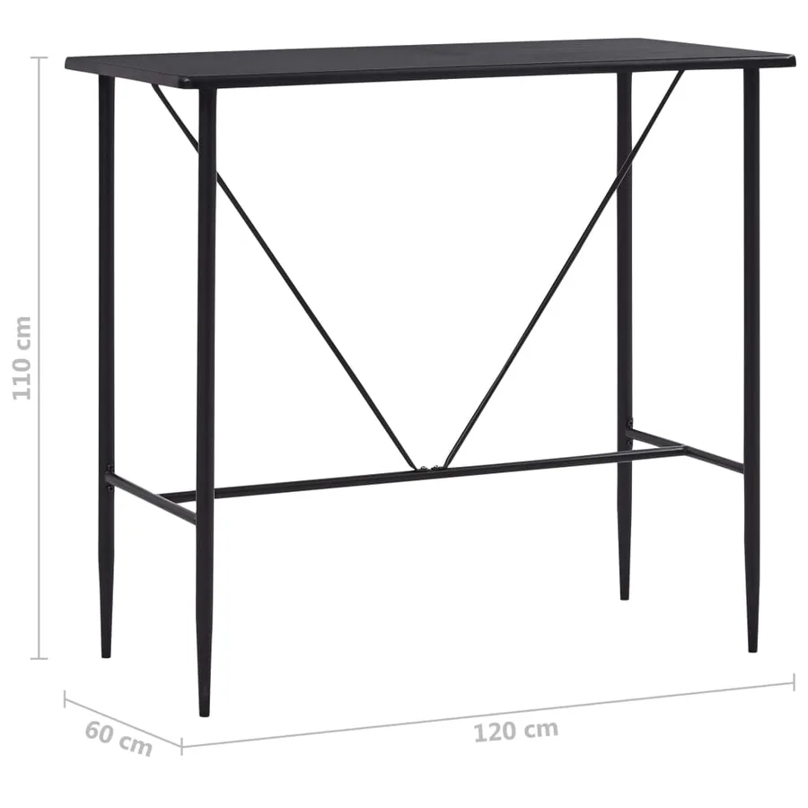 Ensemble de bar 5 pcs Tissu Gris foncé - 13