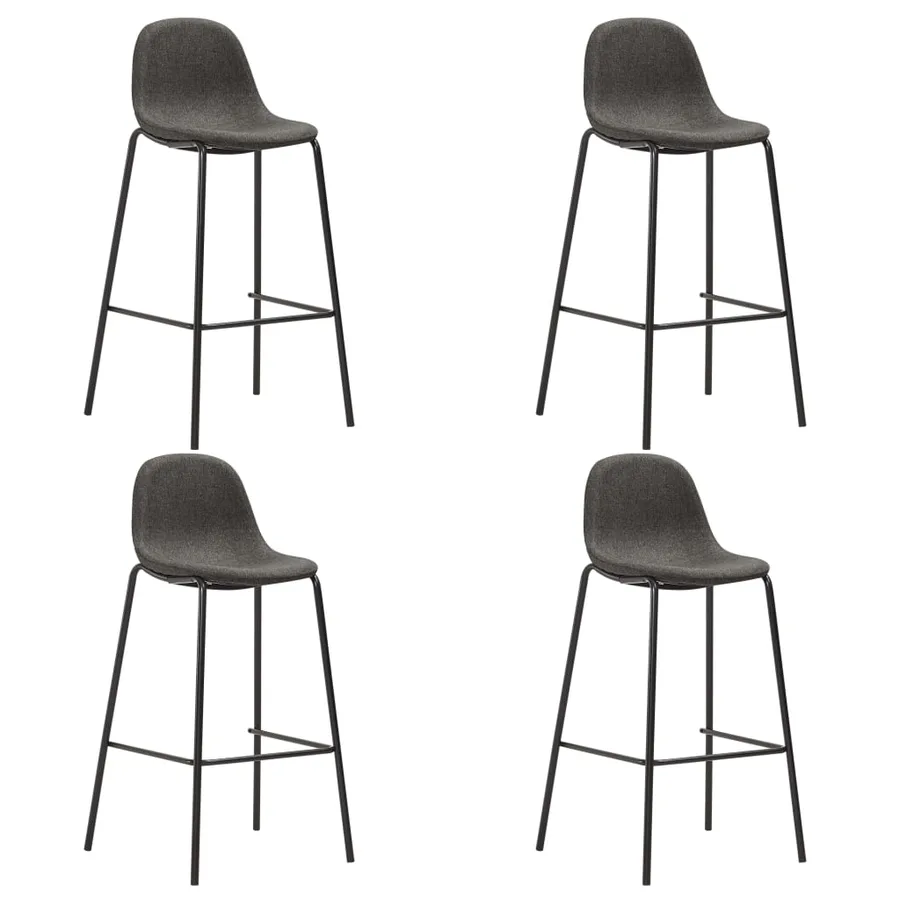 Ensemble de bar 5 pcs Tissu Gris foncé - 7