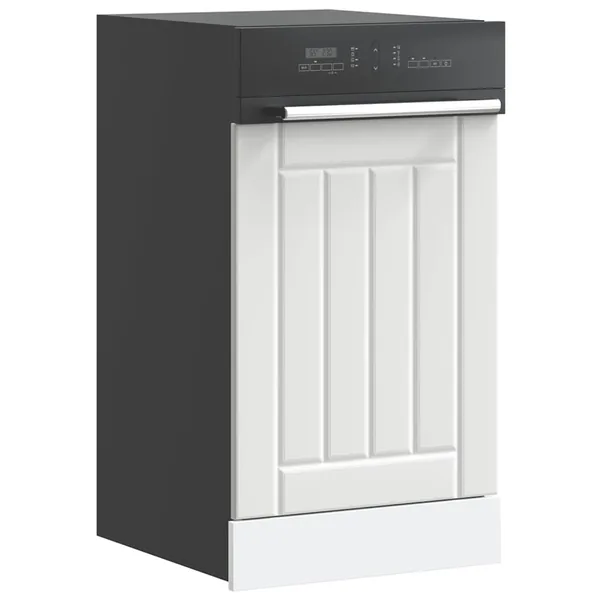 Panneau de lave-vaisselle Lucca blanc bois d'ingénierie