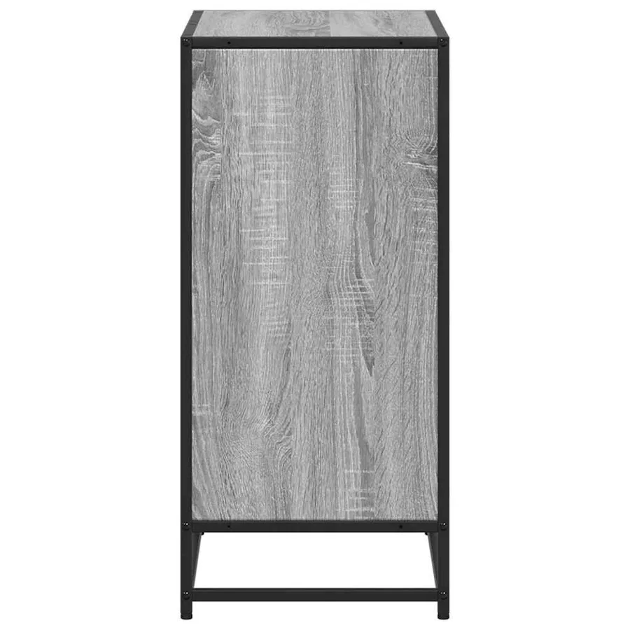 Bibliothèque sonoma gris 60x35x76 cm bois d'ingénierie - 5